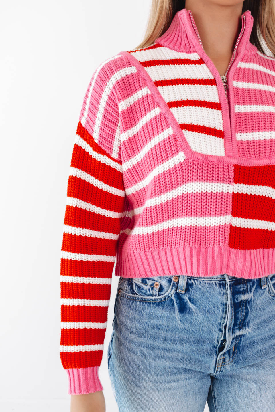 Candy stripe sweater best sale